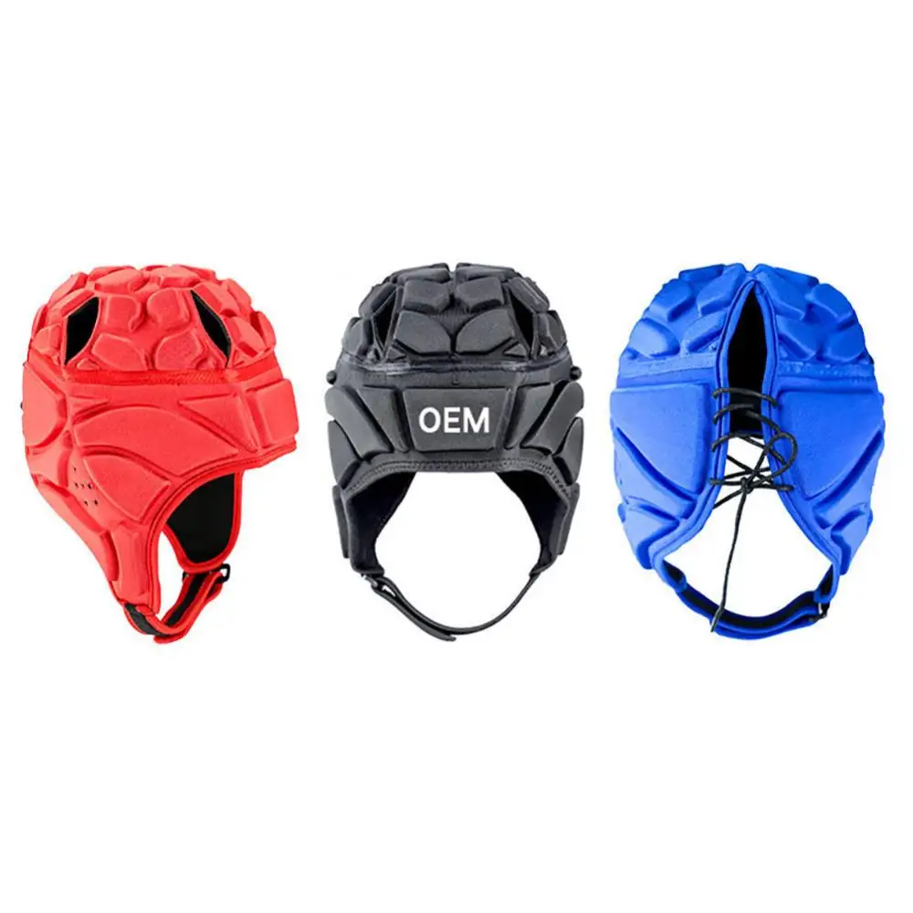 

Adult Kids Rugby Soccer Goalkeeper Helmet Thick EVA Goalie Head Protector Cap Outdoor Sports Accessories