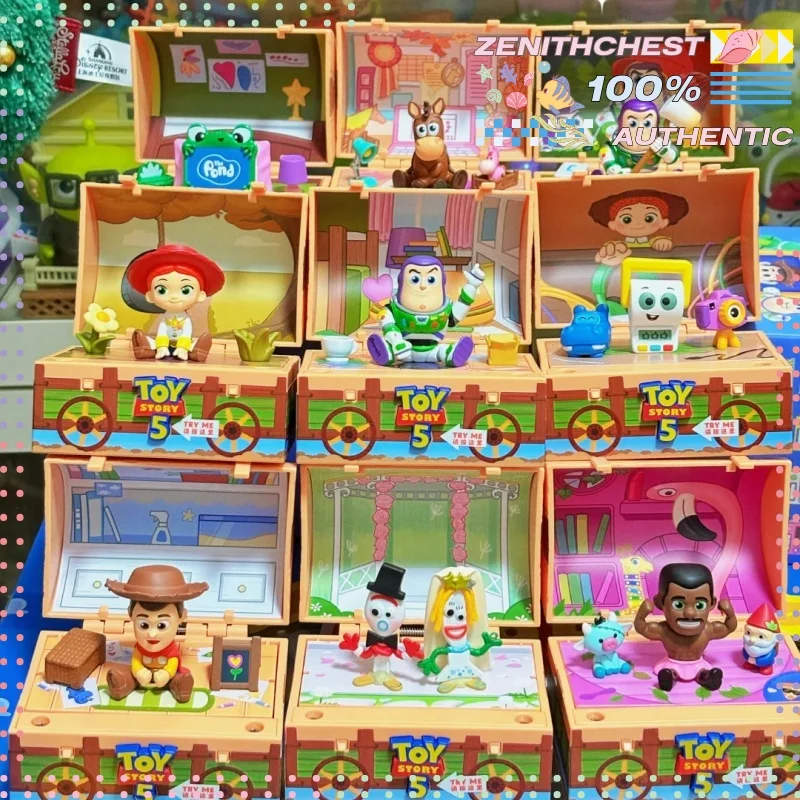 Фото Оригинальные коллекционные фигурки POP MART Disney Pixar Toy Story 5 Series Blind Box, милые настольные украшения, идеальный подарок на праздник №1