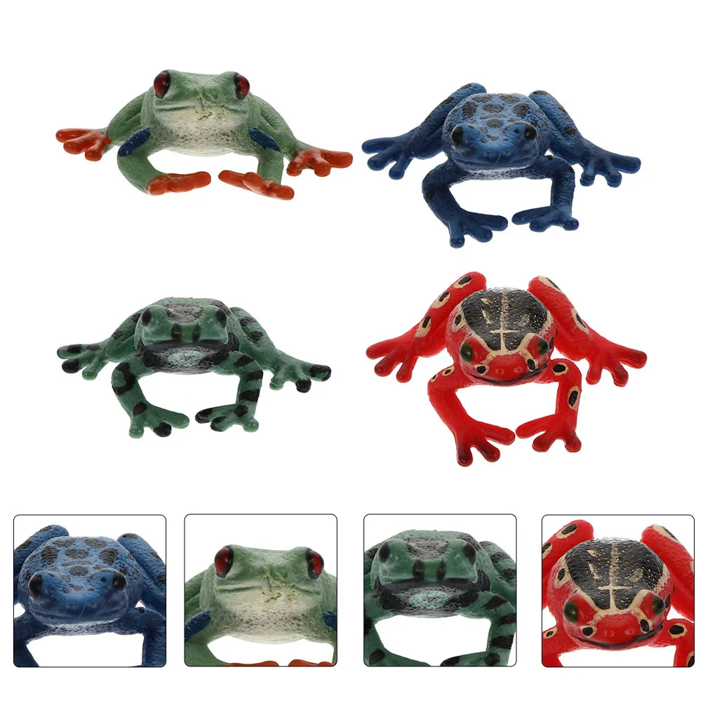 4 шт. модель лягушки детская игрушка мини-фигурка животного детские игрушки
