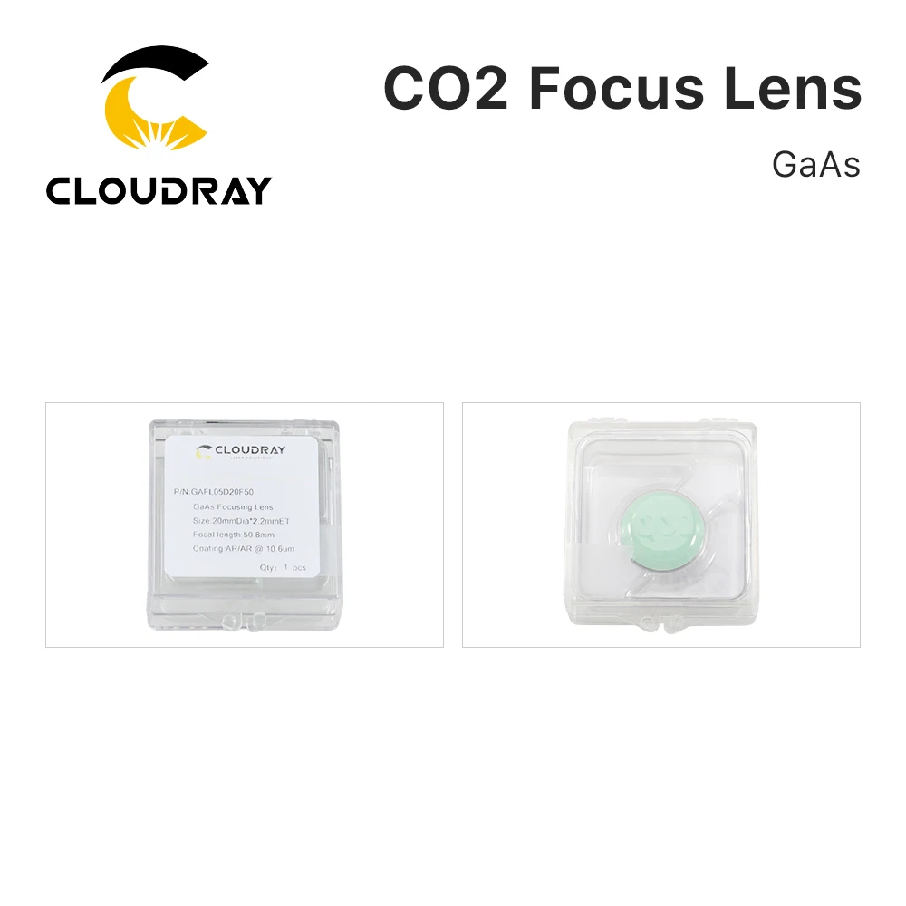 Фокусная линза Cloudray CL03 Dia 18 19 20 мм GaAs Co2 Лазерная для высокомощного лазерная резка