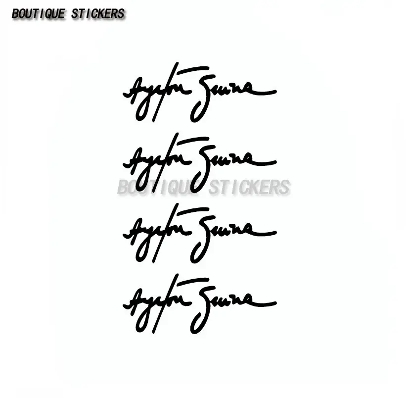 

Ayrton Senna Signature Car Sticker Advanced Waterproof PVC Sticker Laptop Computer Guitar Motorcycle Auto Accessories