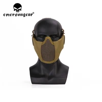 emersongear tactical battlefield elite mask w ear protection half face steel headgear headwear airsoft hunting cycling outdoor