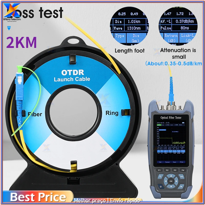 COMPTYCO SC/FC/ST/LC-UPC/APC OTDR уничтожитель мертвой зоны волоконные кольца 2000 м