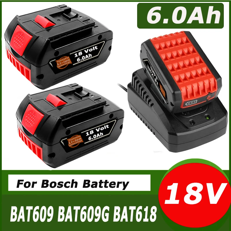 Литий-ионный аккумулятор для BOSCH 18 В GSR GSB BAT618 BAT618G BAT609 GSR18V GBA18V