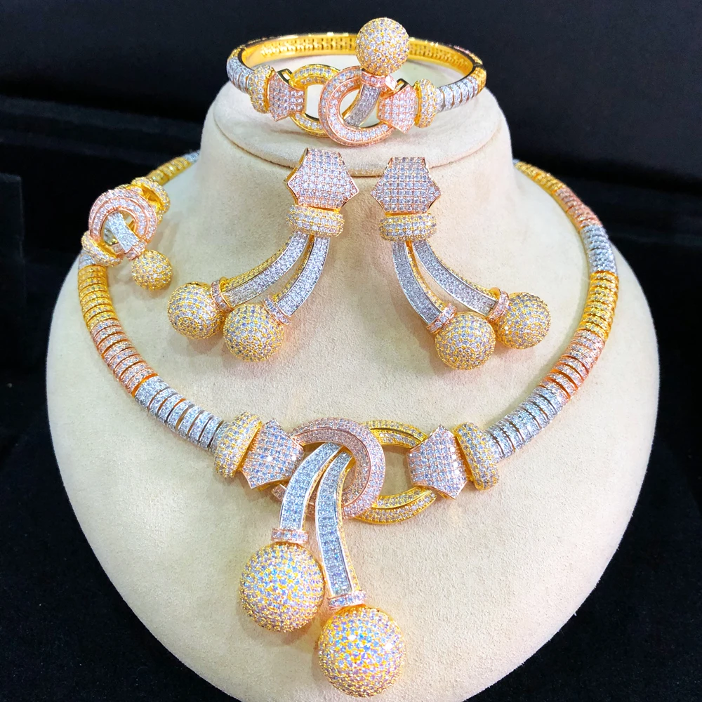 Missvikki великолепное роскошное ожерелье серьги браслет кольцо ювелирные изделия