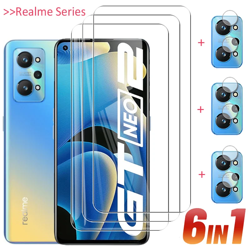 realmi gt neo2 5g glass tempered glass for realme gt 2 pro screen protector realme gt neo 3 front protective glass realme gt master camera film realme
