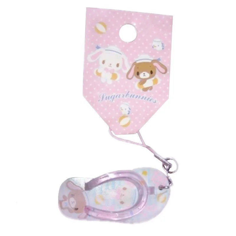 

Rare Sugarbunnies Slipper Keychain Cartoon Anime Cute Kawaii Bag Keychains Key Chain Girls Toys Christmas Gift