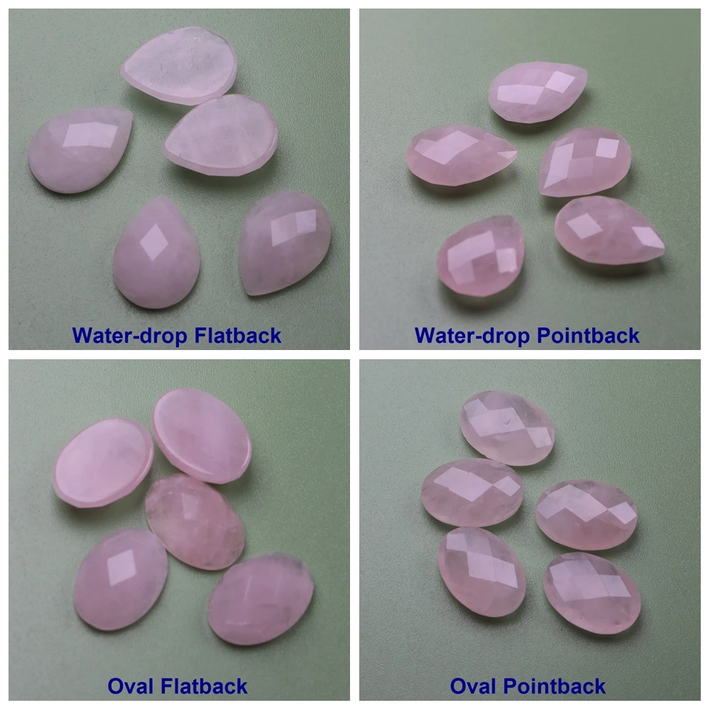 

5 шт./партия, овальные граненые бусины-кабошон, 13 х18 мм