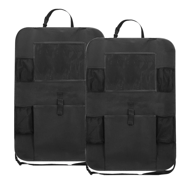 

Органайзер на заднее сиденье автомобиля с держателем для экрана и 6 карманами для хранения