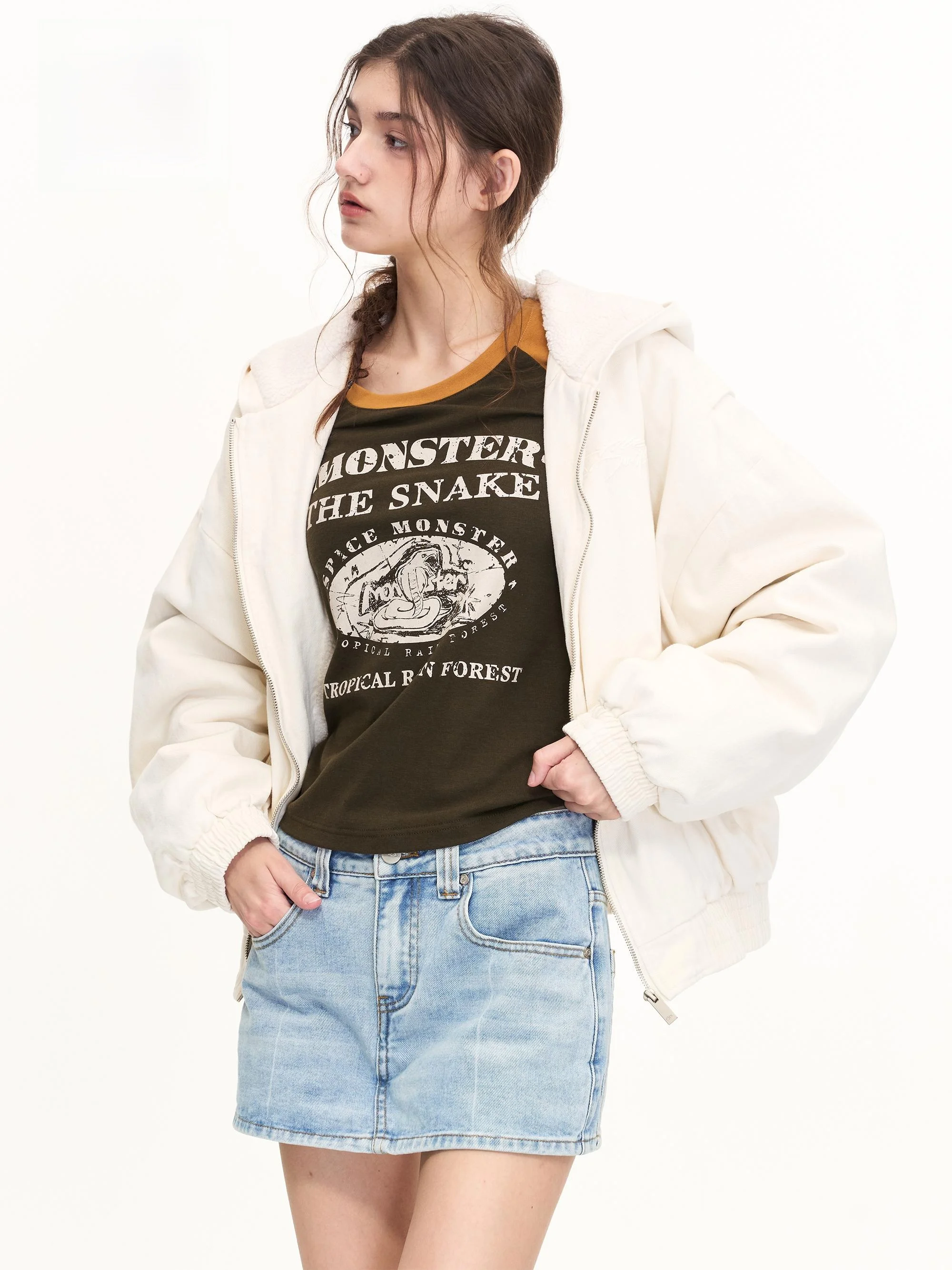 Утолщенная теплая зимняя шапка пальто белое мужское и женское новое стираное