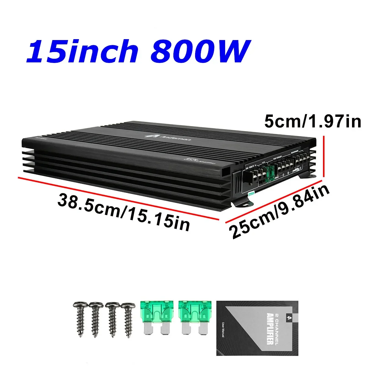 Ультратонкий сабвуфер 400 Вт/800 Вт 8/10/15 дюйма стандартный усилитель басов для