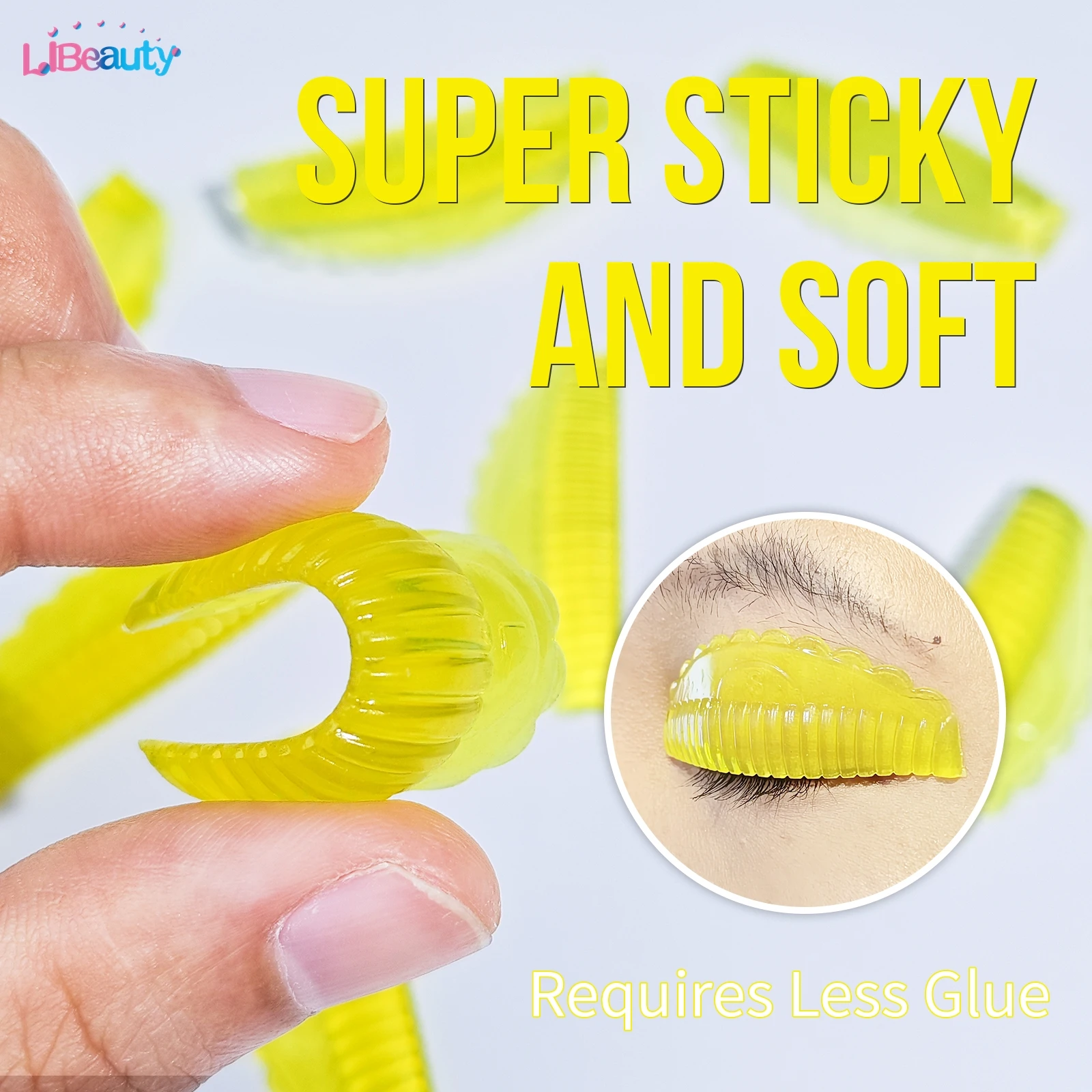 Libeauty C Curl 4 пары многоразовые фотообои Пермь стержень липкие ресницы подъемный