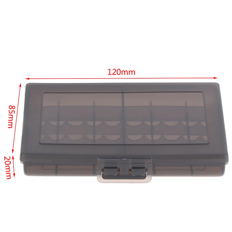 1x 47g Hard Plastic Battery Box Bracket, Can Store 10 Aa / Aaa Batteries, Transparent Black 13.8 * 8.8 * 2.0cm/5.43 * 3.46 * 0. images - 6