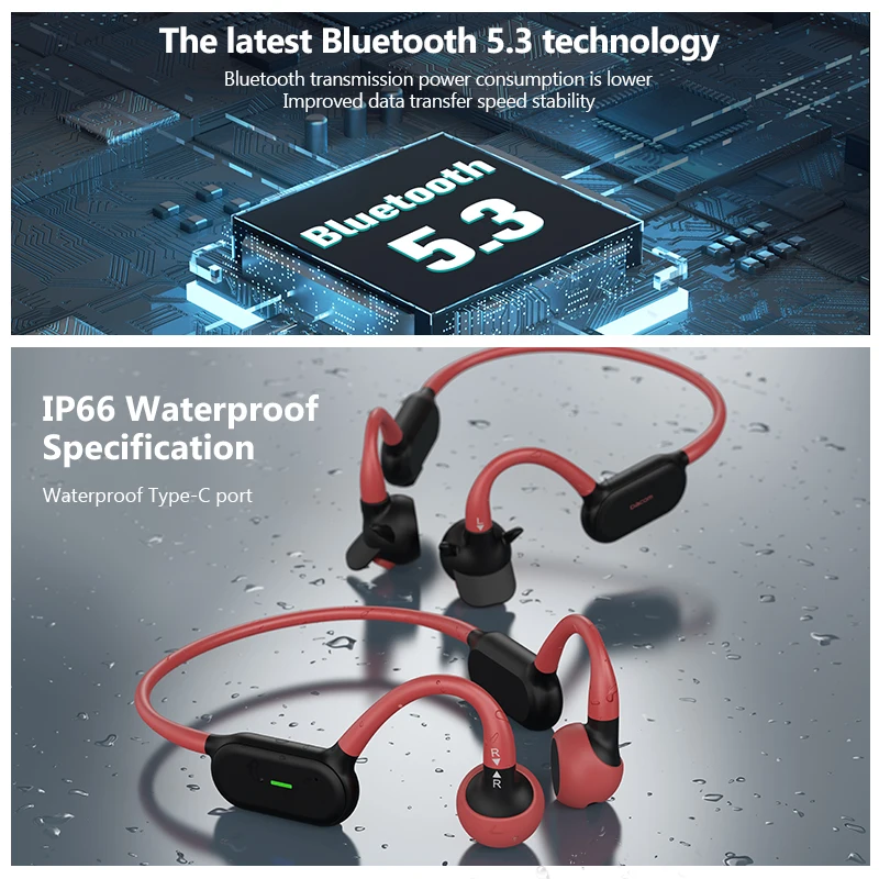 Беспроводные Bluetooth-наушники со съемной костной проводимостью