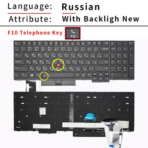 Клавиатура Lenovo ThinkPad T15 P15s Gen 1 Gen 2