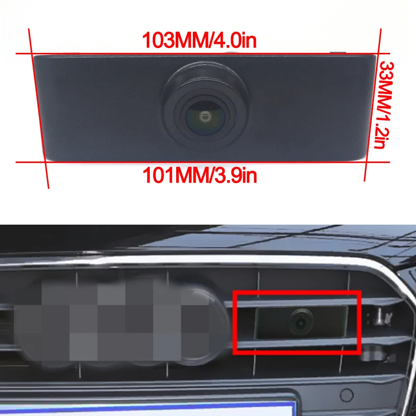 HD CCD Автомобильная водонепроницаемая камера переднего вида с логотипом системы