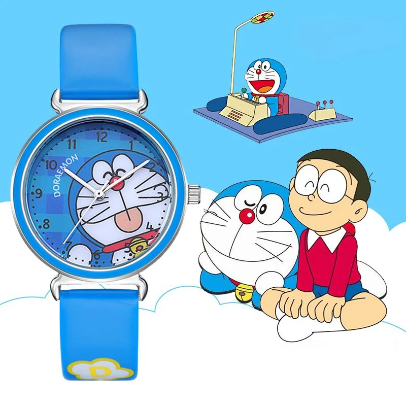 

Doraemon Peripheral Children's Watch Boys Pointer Type Children Cute Cartoon Electronic Watch Children Primary School Students