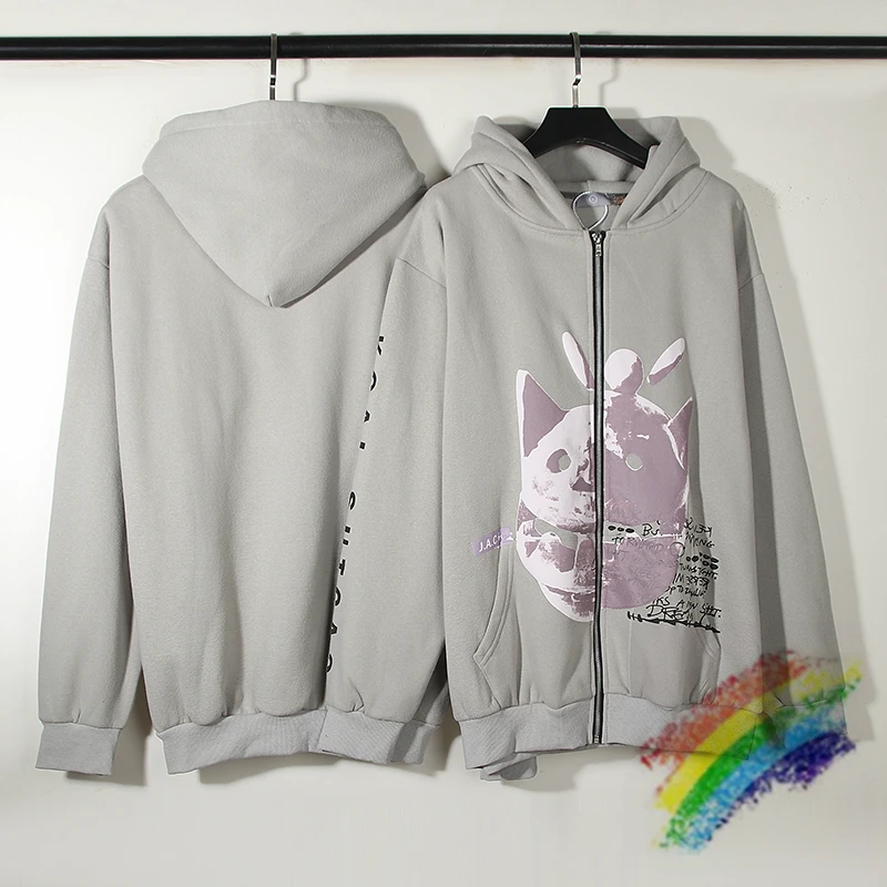 

Кардиган серый Трэвис Скотт Кактус Джек Новое поступление толстовка мужской женский мужской пуловер с капюшоном