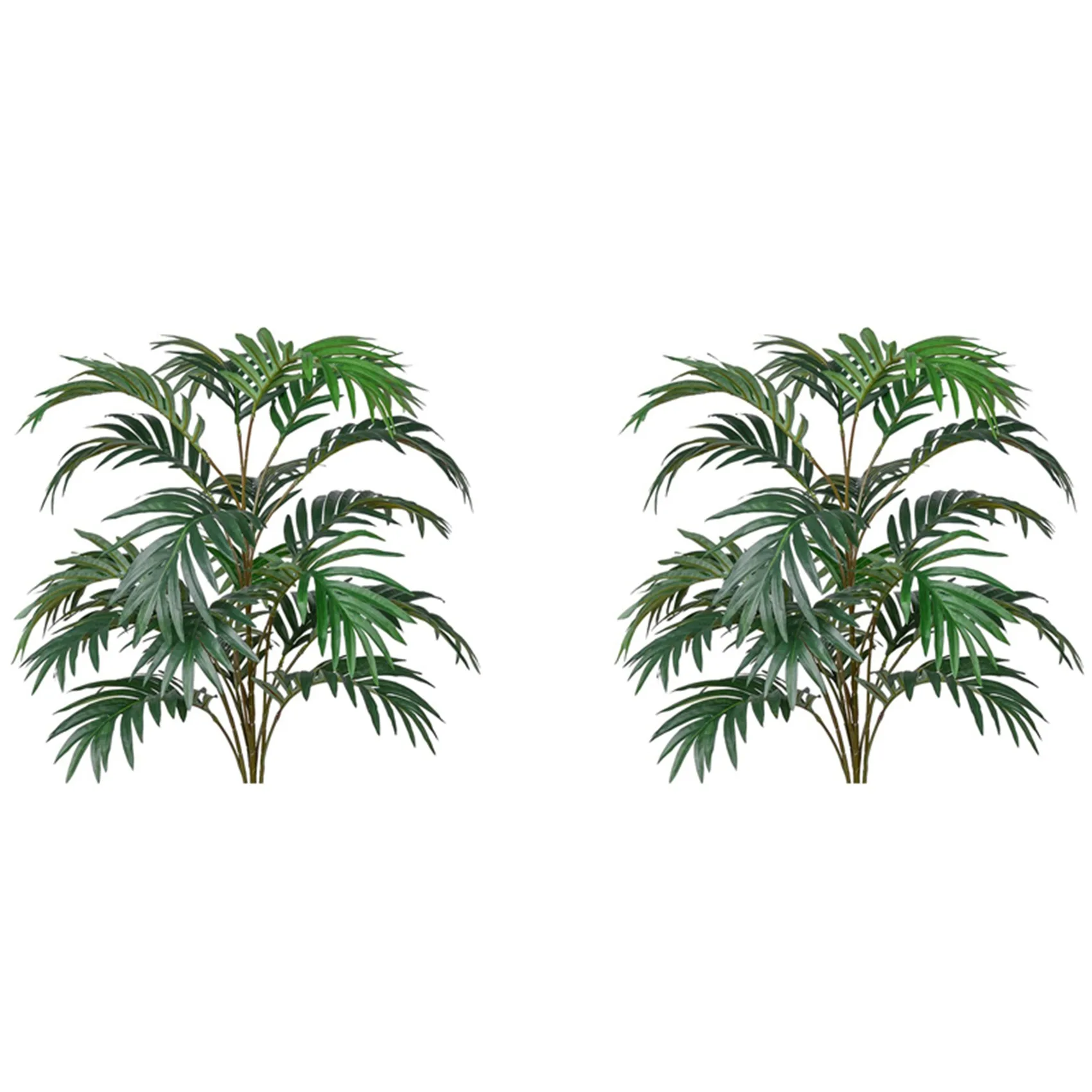 

2X Artificial Palm Plant Leaf Artificial Fake Tropical Big Palm Leaf Artificial Plant