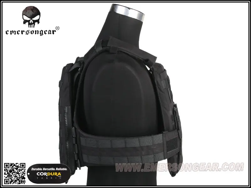 Emersongear-адаптивный жилет для страйкбола черная ткань AVS тяжелая версия EM7397