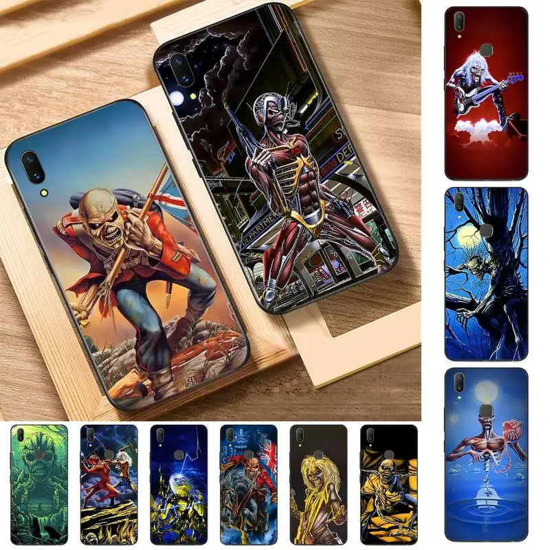 

Skeleton Rock Band Phone Case for Vivo Y91C Y11 17 19 17 67 81 Oppo A9 2020 Realme c3