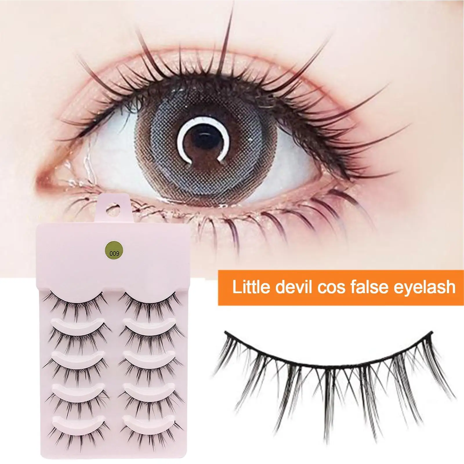 

Маленький дьявол Cos, накладные ресницы, натуральная имитация, Прививка, Академия, ветер, 3D Мягкие оригинальные технические красивые инструм...