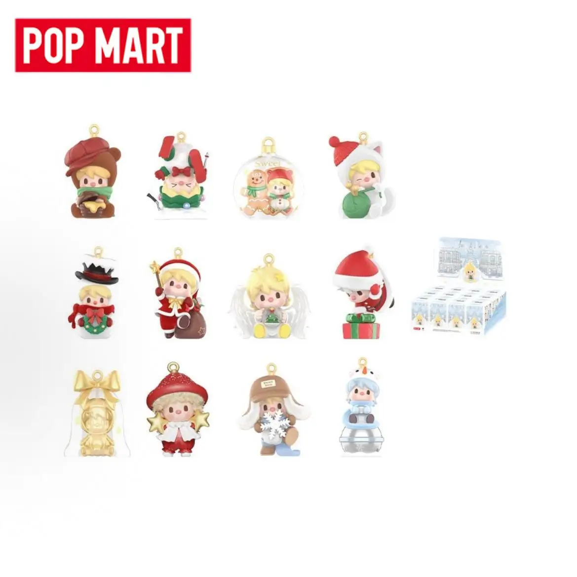 Фото POP MART Sweet Bean: Ваша эксклюзивная праздничная серия. Модная таинственная коробка-сюрприз. Аниме-фигурка, игрушка-модель, украшение. №1