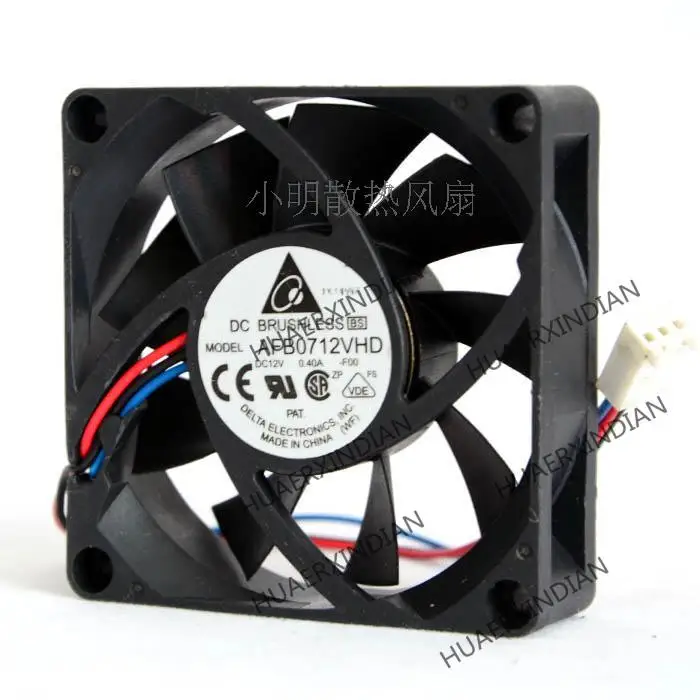 Новый AFB0712VHD 7020 12V 0,4 ACPU с испытанием скорости, комплект охлаждающего вентилятора в сборе