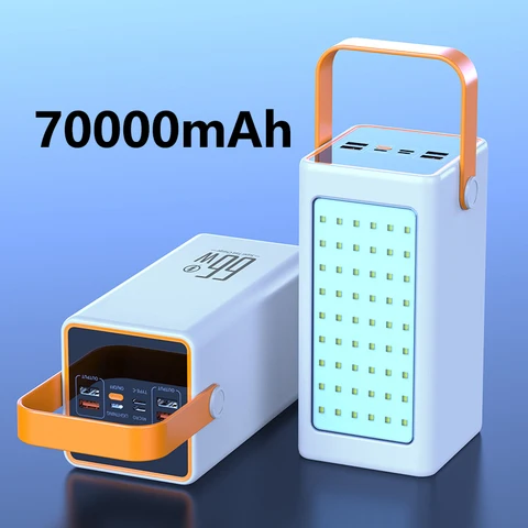 Внешний аккумулятор для Huawei P40, 70000 мАч, 66 Вт