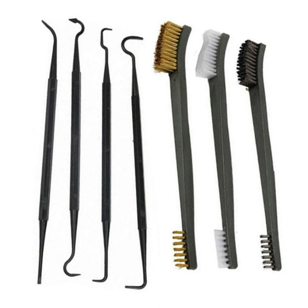 

Universal Hunting Cleaning Kit Steel Wire Brush Nylon Pick Set Tactical Hunting Tool Cleaning Tool Accessories