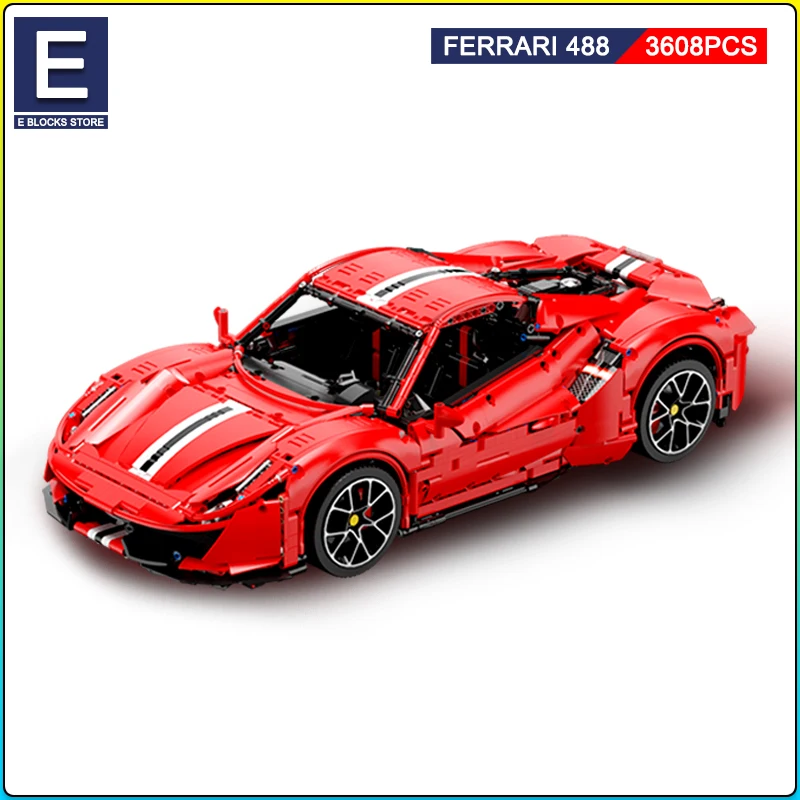 Технический спортивный автомобиль строительные блоки модель совместимая с Lego MOC