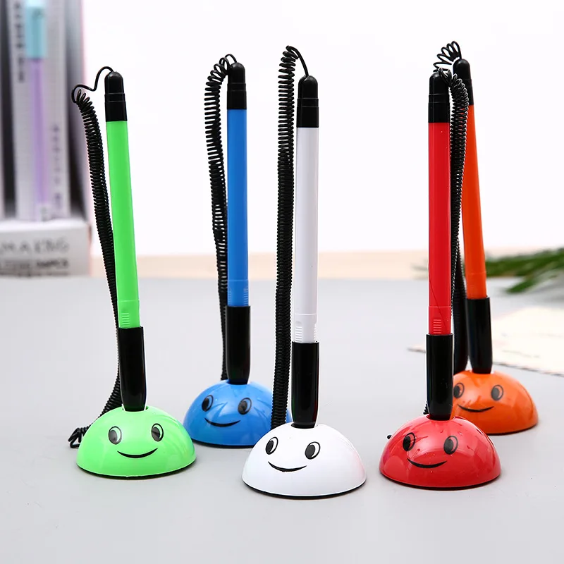 

Blue Ink Ballpoint Counter Tabletop Paste Fixed Rope Bank Black Signature Pen Office & School Stationery Customizable