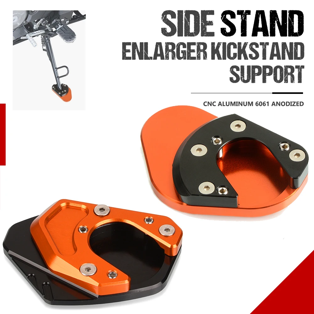 

For 690 Duke R ENDURO/R SMC/R 125 200 390 Duke 990 SM/R SMT Kickstand Foot Side Stand Extension Pad Support Plate Enlarge