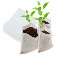 100pcslot different sizes biodegradable non woven nursery bags plant grow bags fabric seedling pots eco friendly