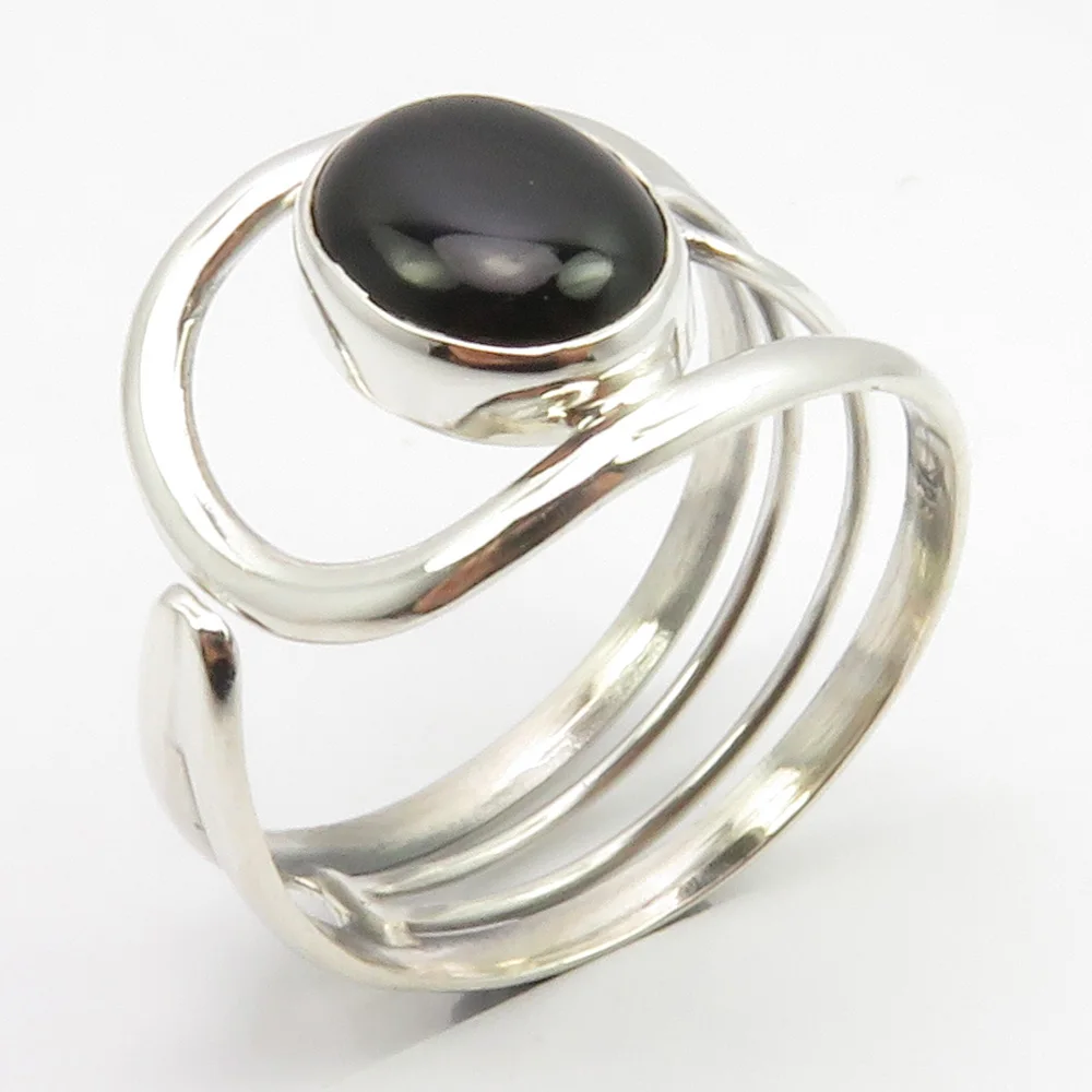 

Semi-precious Stone Ring Face Width 16mm