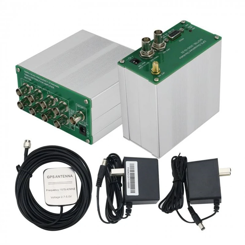 

10MHZ SINE WAVE GPS DISCiPLINED CLOCK GPSDO + Distribution Amplifier
