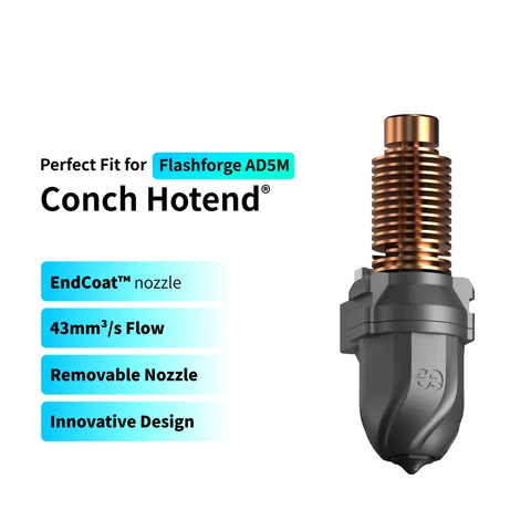 Phaetus Hotend Conch EndCoat<SUP><FONT SIZE = -1>TM</FONT></SUP> насадка для Flashforge Adventurer 5M 5M Pro