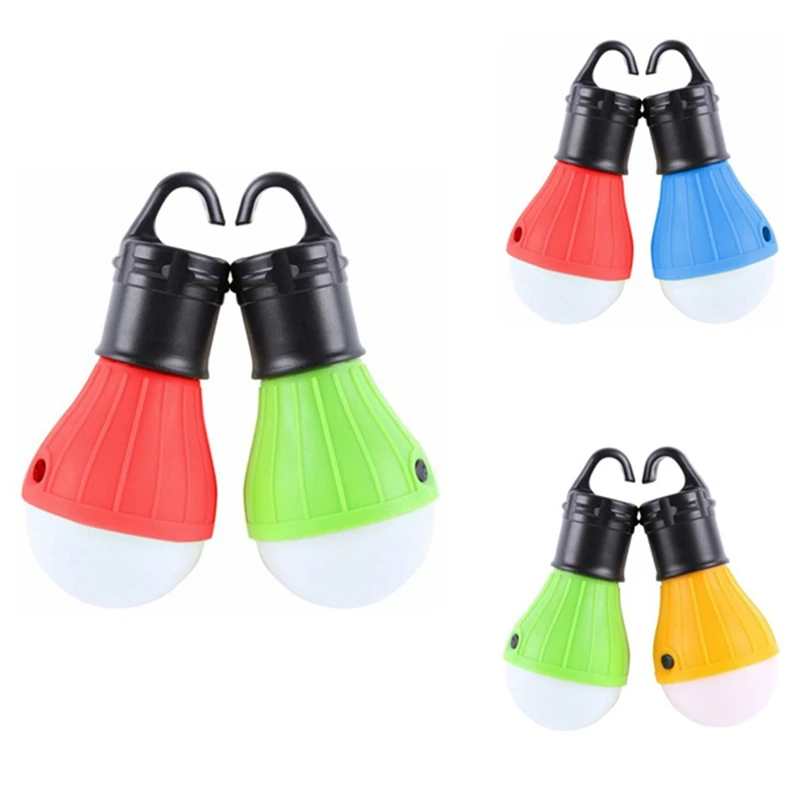 

2 Tent Lights LED Emergency Light Camping Light Bulb Hiking Backpack Fishing