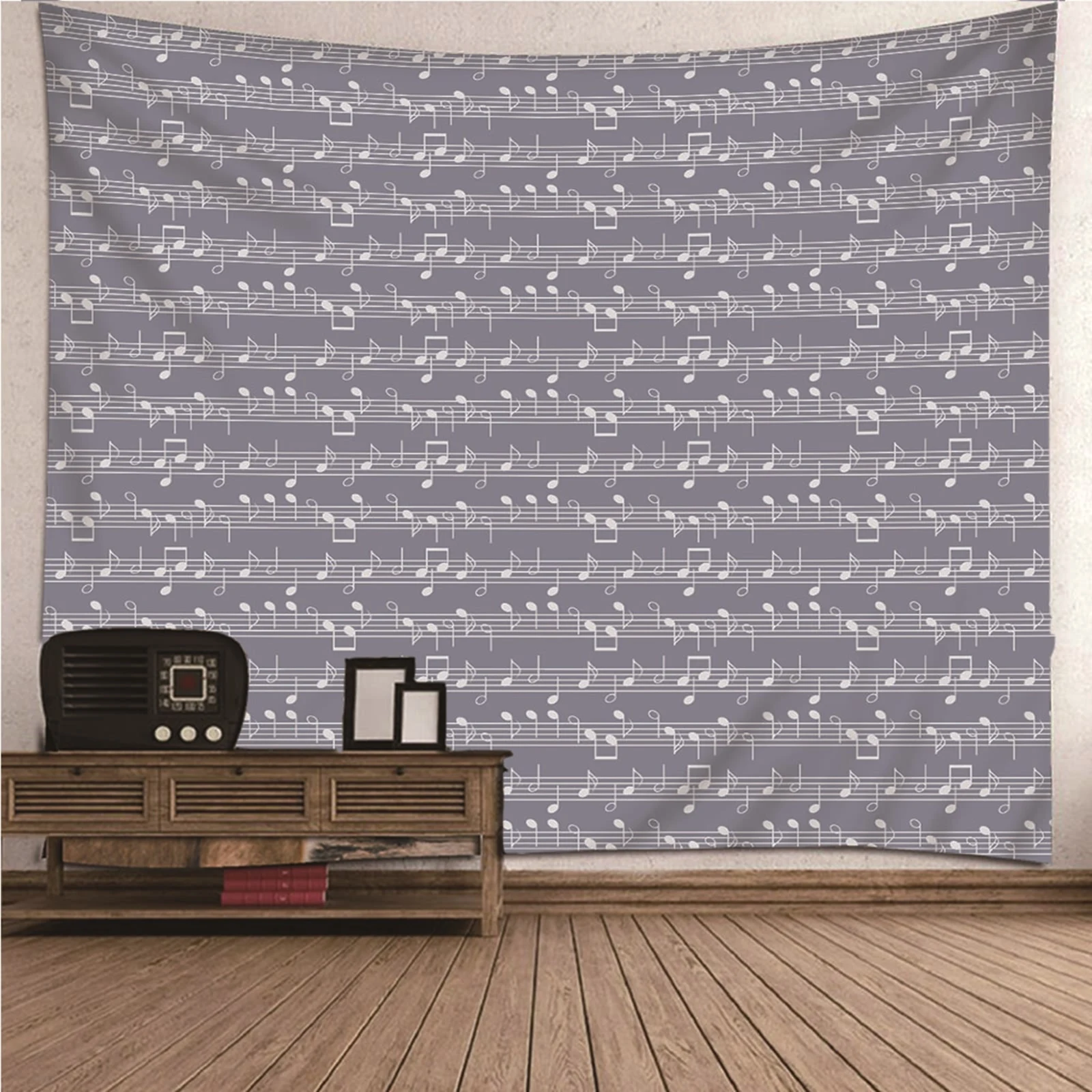 

Tapestry Artwork Wall Blanket Large Trippy Mandala Hippie Musical Notes Wall Hanging Blanket Dorm Art Decor Covering