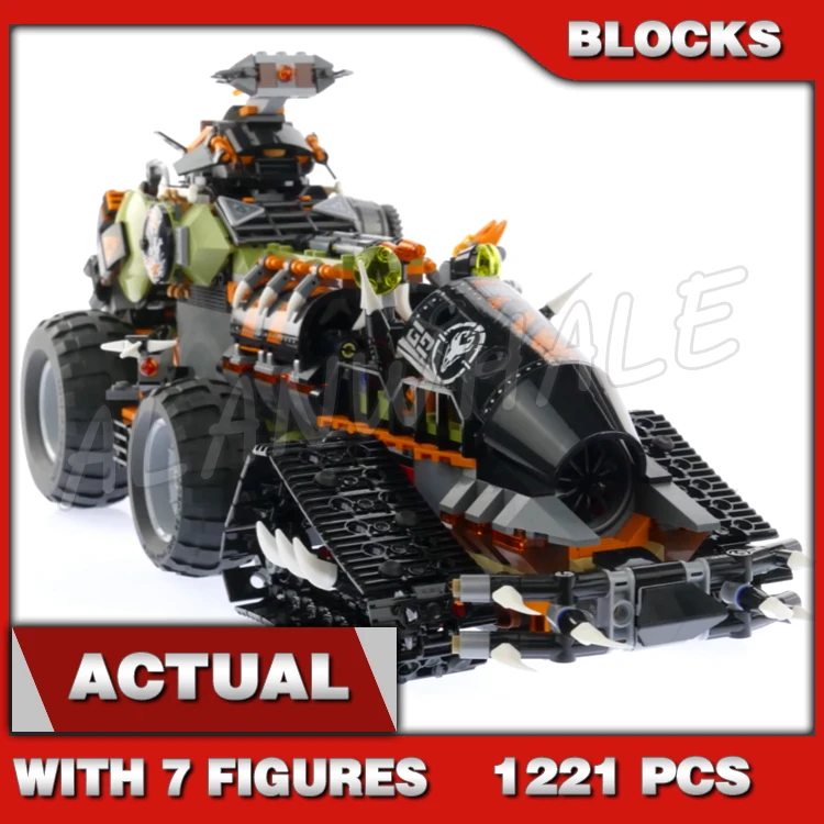 

1221PCS Dieselnaut Utility Tank Gripper Vehicle 10939 Building Blocks Assemble Toys Bricks Compatible with Model