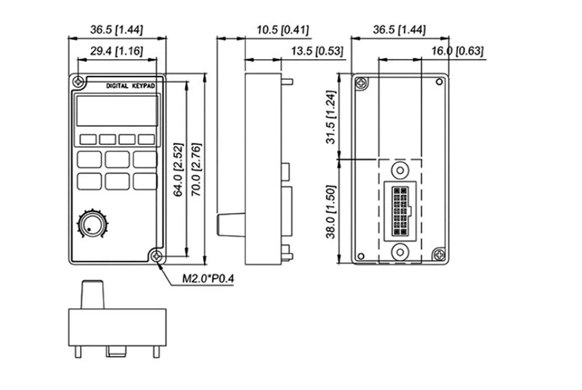 Оригинальная панель управления работой VFD-M инвертора контроллера серии M LC-M02E