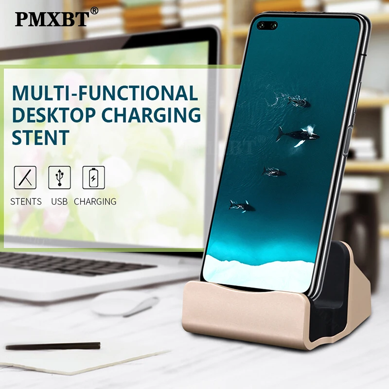

Desktop Dock Station Charger Cradle Sync Data Docking Charging Base For iPhone X 7 Xiaomi Type C Mobile Phone USB Charger Holder
