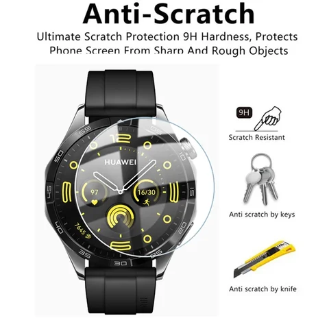 Закаленное стекло для Huawei Watch GT4 41 мм 46 мм 2.5D, защита экрана от царапин, защитная пленка, стеклянные аксессуары для часов