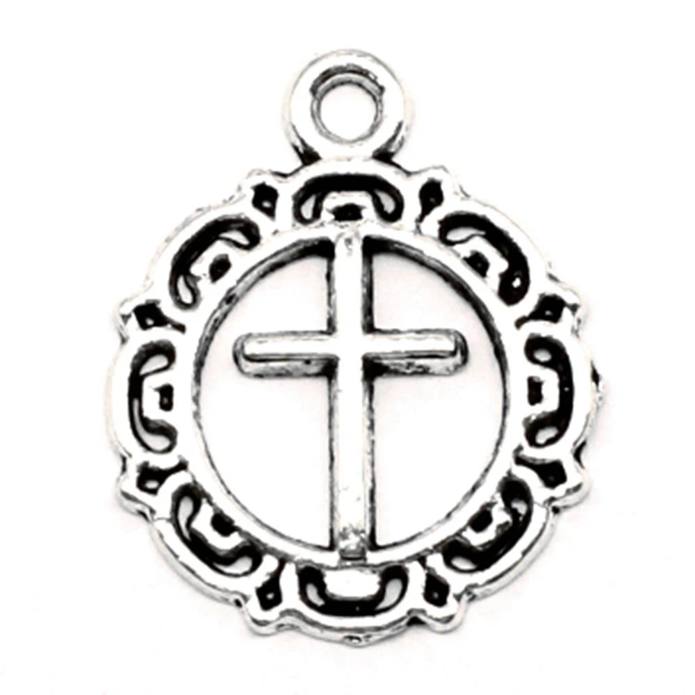 

Cross Charm For Making Jewelry Diy Finding 100pcs 16x19mm