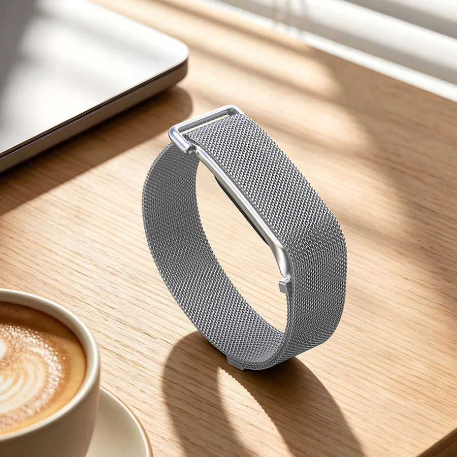 Фото Магнитный ремешок из нержавеющей стали для Google Fitbit Air, регулируемый ремешок для часов, водонепроницаемый ремешок для часов, аксессуары для браслетов №4
