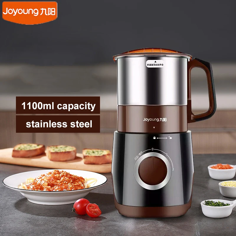 

Joyoung Coffee Grinder 1.1L Stainless Steel 220V Electric Grinding Cup 500W Powerful Copper Motor Grain Beans Milling Machine