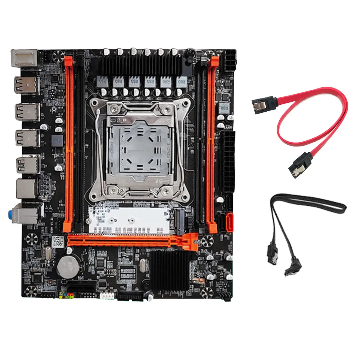 

Комплект материнской платы X99H(X99) для ПК + кабель 2XSATA, флэш-память для сервера типа DDR3X4 ECC, M.2 NVME PCI-E X16 SATA3.0, материнская плата