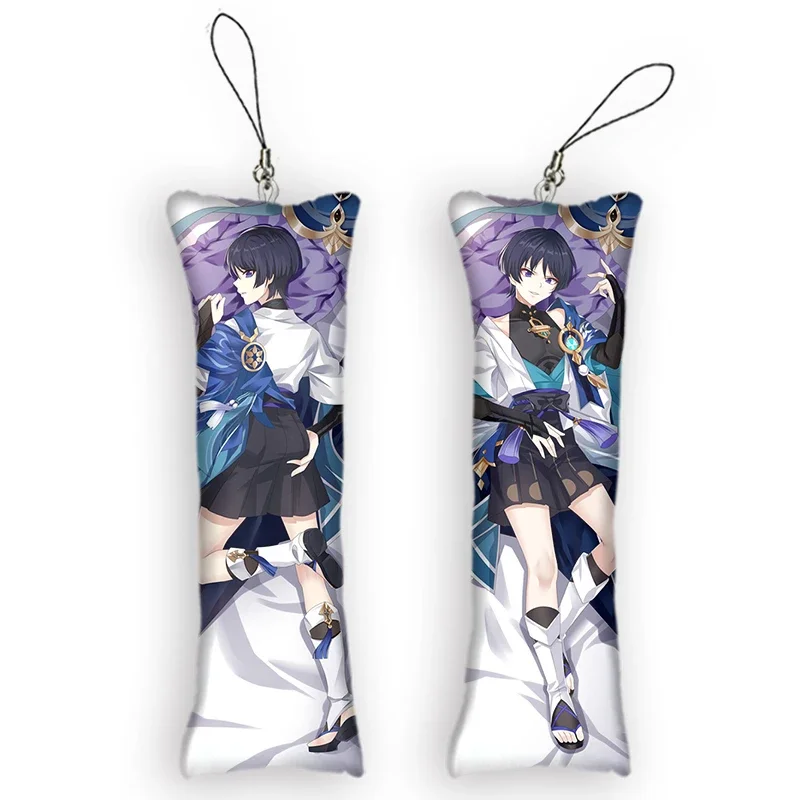 Новый узор Genshin Impact Wanderer Mini Dakimakura брелок милый аниме маленькая подушка Декор