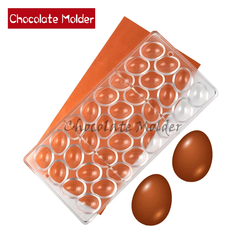 

32 полости, поликарбонатные формы для шоколада, маленькие формы в форме яйца, формы для конфет, помадки, инструменты для выпечки, форма 2027B