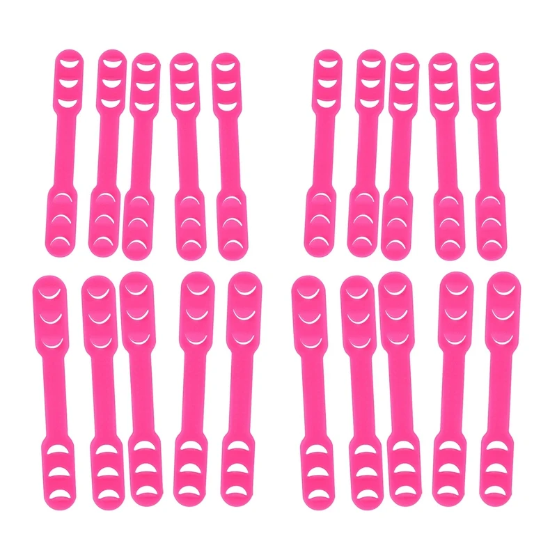 

Hot 3C-20Pcs Adjustable Face Mask Ear Protection Hook Extension Grips Buckle Holder Strap Accessories Pink
